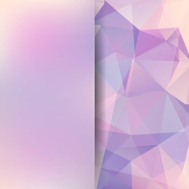 Poligonal vektör arka plan. Arka plan bulanıklık. Kullanılabilir kapak tasarımı, kitap tasarımı, Web sitesi arka plan. Vektör çizim. Pembe renk.