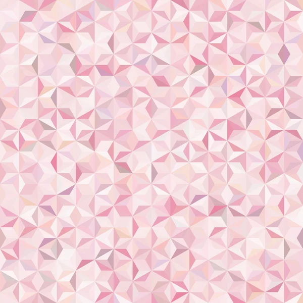 Fundo Rosa Formas Geométricas Brancas Padrão Mosaico Sem Costura Ilustração — Vetor de Stock