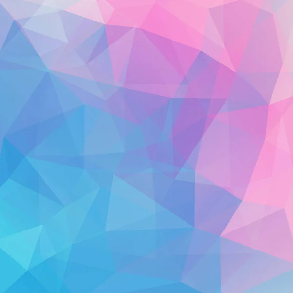 Abstract Mozaïek Achtergrond Driehoek Geometrische Achtergrond Ontwerpelementen Vectorillustratie Blauw Roze — Stockvector