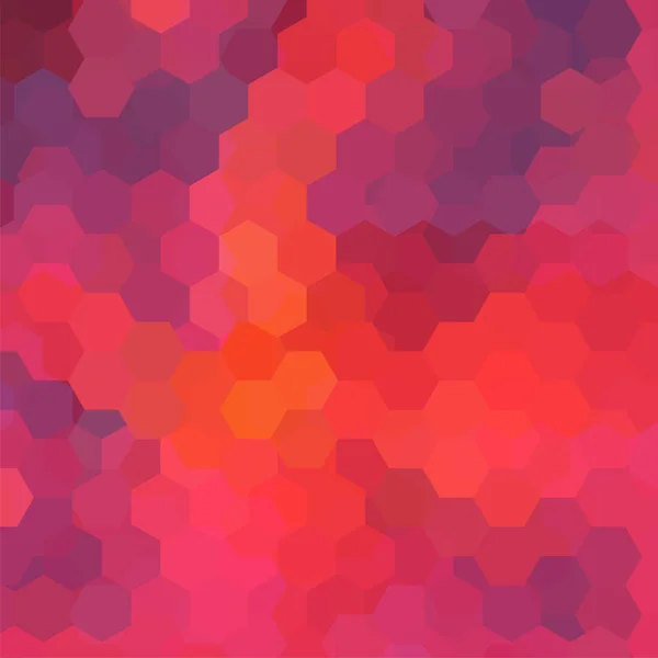 Fondo Abstracto Compuesto Hexágonos Rosa Púrpura Naranja Diseño Geométrico Para — Vector de stock