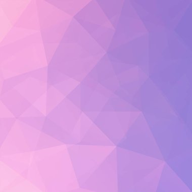 Soyut çokgen vektör arkaplanı. Pembe geometrik vektör çizimi. Yaratıcı tasarım şablonu.