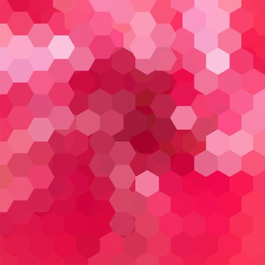 Geometrik şekillerin arka planı. Pembe mozaik desen. Vektör EPS 10. Vektör illüstrasyonu