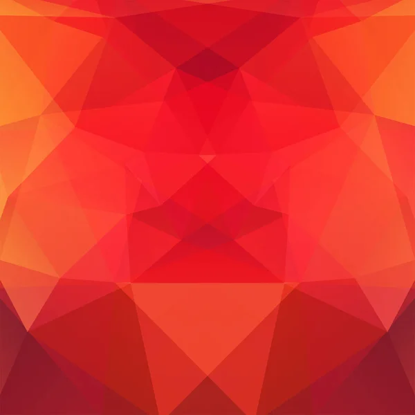 Background Made Red Orange Triangles Square Composition Geometric Shapes Eps — Stock Vector