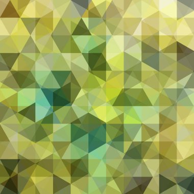 Yeşil üçgen oluşan arka plan. İş sunumları veya web şablonu afiş afiş için geometrik tasarım. Vektör çizim