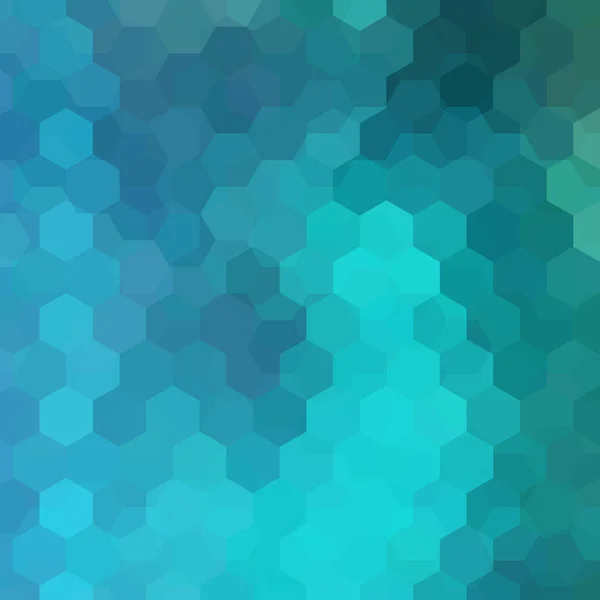 抽象六角形ベクトル背景 青い幾何学的ベクトル図 クリエイティブデザインテンプレート — ストックベクタ