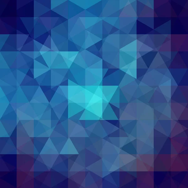 Pozadí Tmavě Modré Geometrických Tvarů Geometrické Pozadí Abstraktní Trojúhelník Mozaika — Stockový vektor