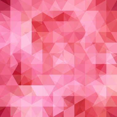 Pembe geometrik şekiller arka plan. Soyut üçgen geometrik arka plan. Mozaik desen. Vektör Eps 10. Vektör çizim