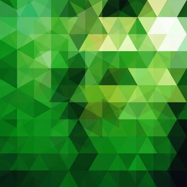 Abstrakt Bakgrund Bestående Gröna Trianglar Geometriska Design För Företagspresentationer Eller — Stock vektor