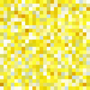 Sarı, beyaz, gri kareler, vektör çizim ile sorunsuz arka plan
