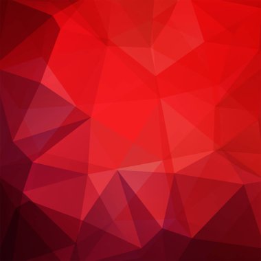 Kırmızı poligon vektör arka plan. Kullanılabilir kapak tasarımı, kitap tasarımı, Web sitesi arka plan. Vektör çizim