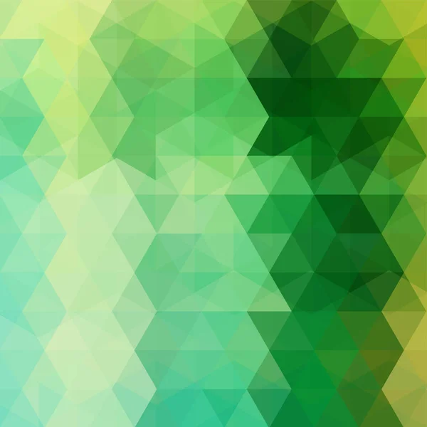 Abstract Vector Achtergrond Met Driehoeken Groene Geometrische Vectorillustratie Creatieve Ontwerpsjabloon — Stockvector