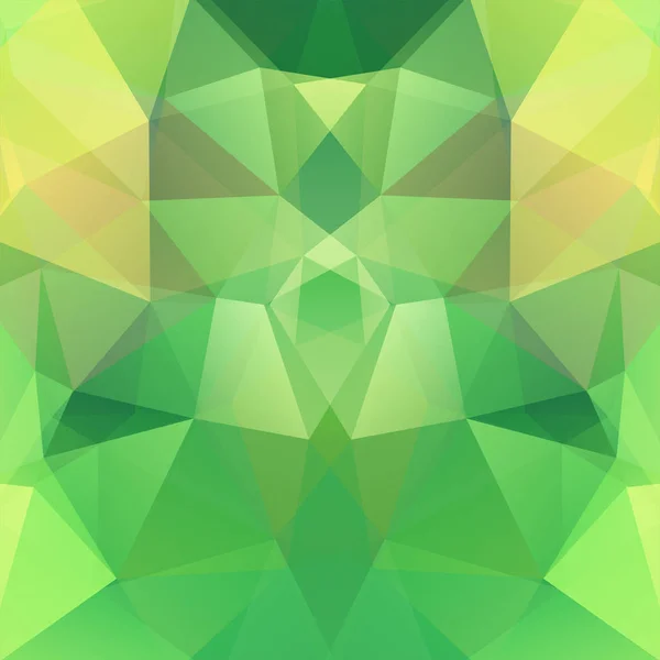 Abstrakter Hintergrund Bestehend Aus Gelben Grünen Dreiecken Geometrisches Design Für — Stockvektor