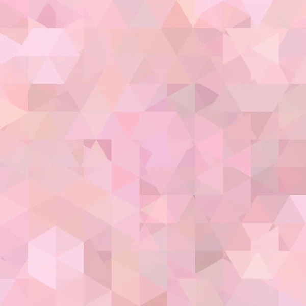 Abstract mozaïek achtergrond. Driehoek geometrische achtergrond. Ontwerpelementen. Vectorillustratie. Pastel roze kleur. — Stockvector