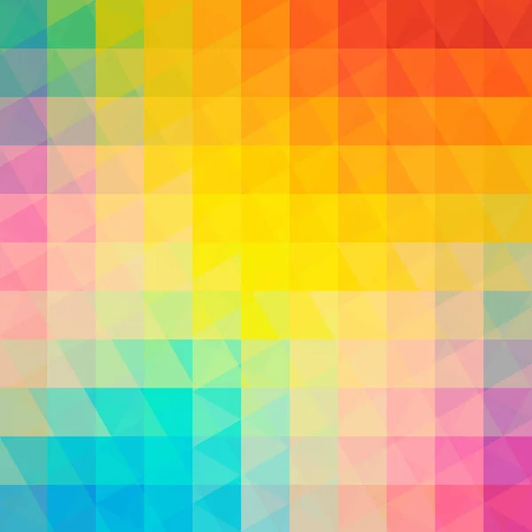 Astratto sfondo colorato composto da triangoli gialli, blu, arancio, rosa. Design geometrico per presentazioni aziendali o volantino banner modello web. Illustrazione vettoriale — Vettoriale Stock