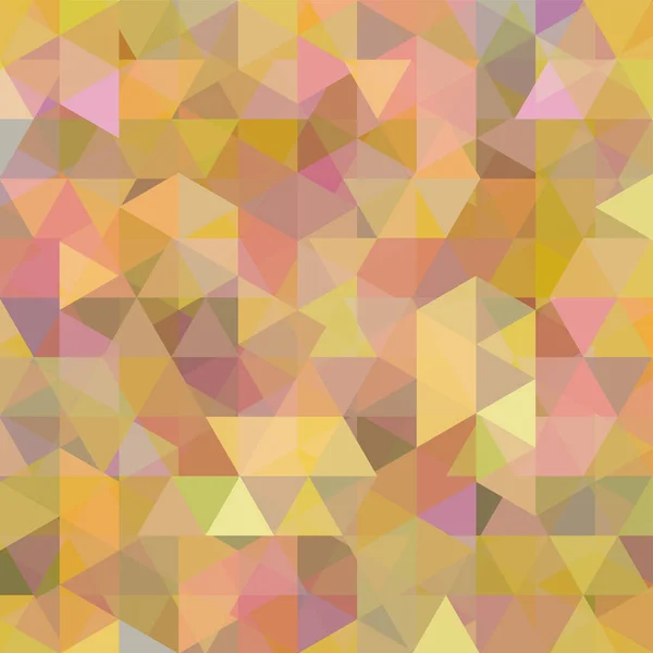 Fondo in beige, triangoli gialli. Composizione quadrata con forme geometriche. Eps 10 — Vettoriale Stock