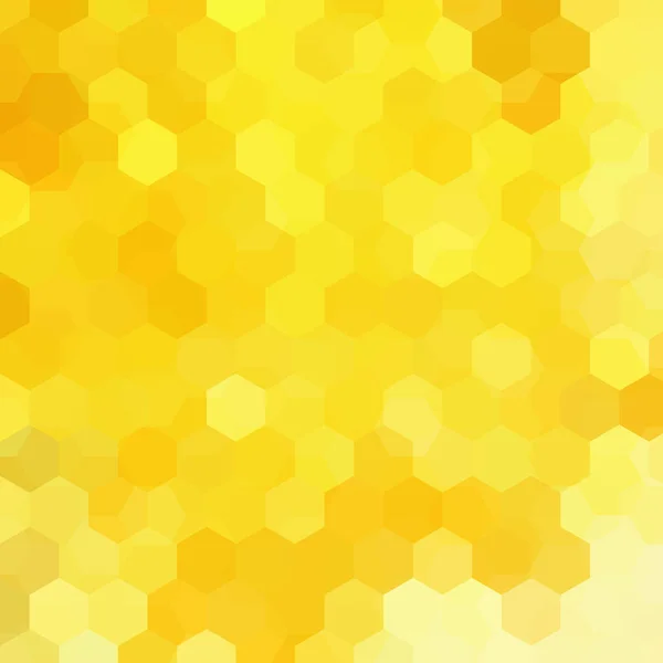 Abstract hexagons vector background. Yellow geometric vector illustration. Creative design template.