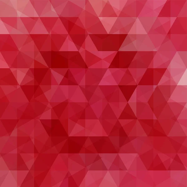 幾何学模様、赤のトーンで三角形のベクトルの背景。イラストパターン — ストックベクタ