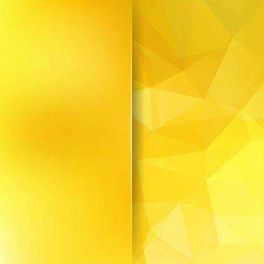 Geometrik şekiller arka plan. Cam ile arka plan bulanıklık. Sarı mozaik desen. Vektör Eps 10. Vektör çizim