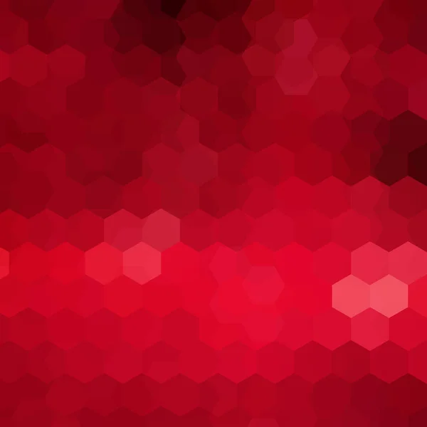 Fundal abstract constând din hexagoane roșii. Design geometric pentru prezentări de afaceri sau pliant banner șablon web. Ilustrație vectorială — Vector de stoc