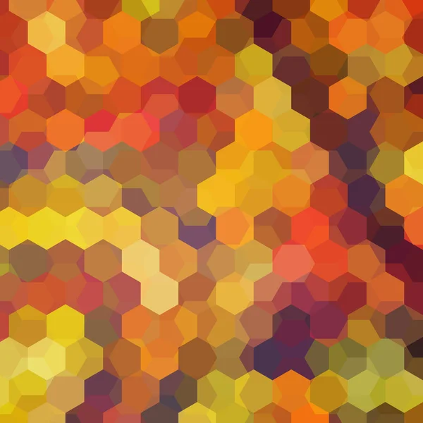 Hintergrund aus gelben, orangen geometrischen Formen. buntes Mosaikmuster. Vektor eps 10. Vektor-Abbildung — Stockvektor