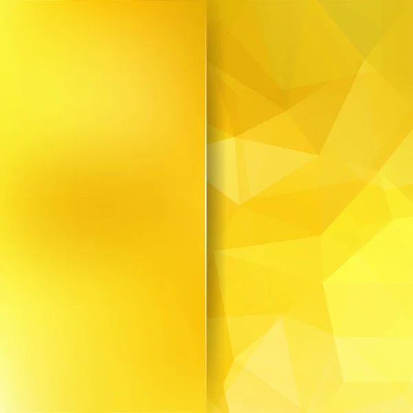 Background of geometric shapes. Blur background with glass. Yellow mosaic pattern. Vector EPS 10. Vector illustration — Stock Vector