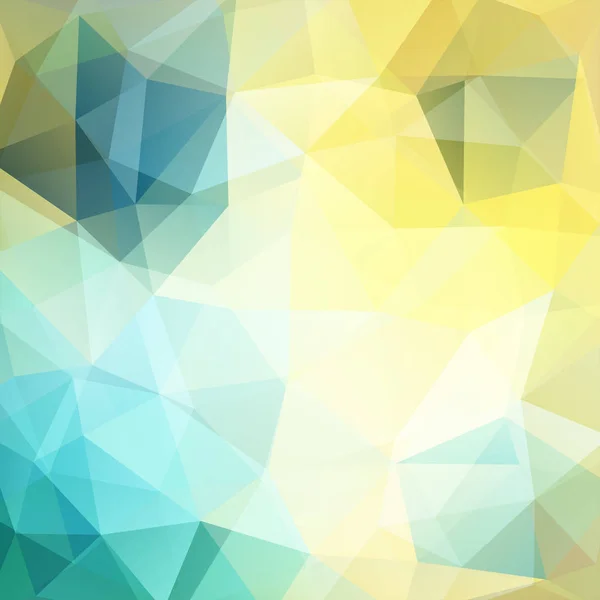 Background made of yellow, white, green, blue triangles. Square composition with geometric shapes. Eps 10 — Stockový vektor