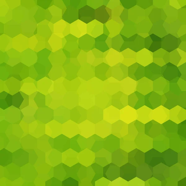 Abstrakter Hintergrund, bestehend aus grünen Sechsecken. geometrisches Design für Unternehmenspräsentationen oder Webvorlagen-Banner-Flyer. Vektorillustration — Stockvektor