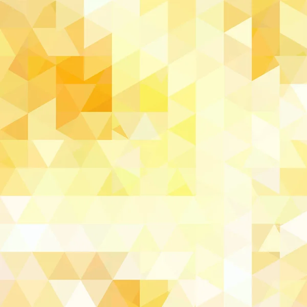 Fondo de vector triangular. Se puede utilizar en el diseño de portada, diseño de libros, fondo del sitio web. Ilustración vectorial. Amarillo, colores blancos . — Archivo Imágenes Vectoriales