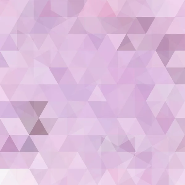 Fond mosaïque abstrait. Triangle fond géométrique. Eléments de design. Illustration vectorielle. Violet pastel, violet, rose . — Image vectorielle