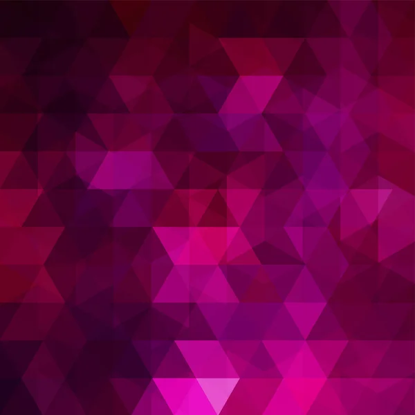 Абстрактный фон, состоящий из розовых, фиолетовых треугольников. Геометрический дизайн для бизнес-презентаций или веб-рекламы. Векторная иллюстрация — стоковый вектор