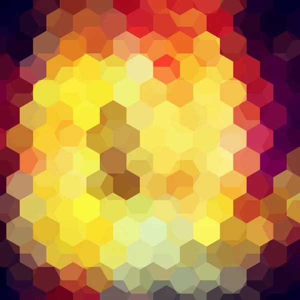 Fondo de formas geométricas amarillas, marrones. Patrón de mosaico. Vector EPS 10. Ilustración vectorial — Vector de stock
