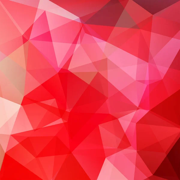 Abstraktní červené mozaiky pozadí. Geometrické pozadí trojúhelníku. Designové prvky. Vektorová ilustrace — Stockový vektor