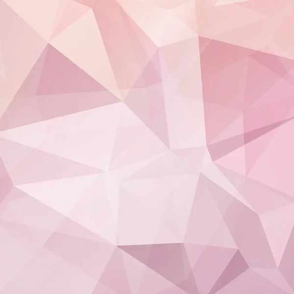 Geometrische patroon, veelhoek driehoeken vector achtergrond in pastel roze Toon. Illustratie patroon — Stockvector