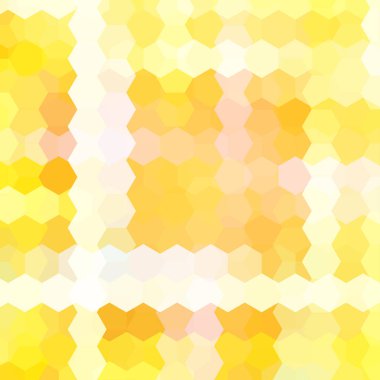 Soyut altıgenler arka plan vektör. Sarı geometrik vektör çizim. Yaratıcı tasarım şablonu.