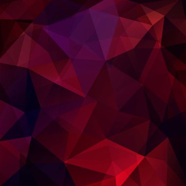 Soyut poligonal vektör arka plan. Kırmızı geometrik vektör çizim. Yaratıcı tasarım şablonu.