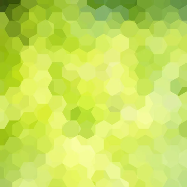 Векторный фон с зелеными шестиугольниками. Может быть использован в оформлении обложки, дизайне книги, фона веб-сайта. Векторная иллюстрация — стоковый вектор