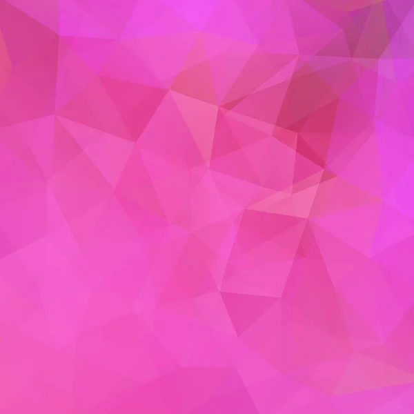 幾何学模様、ピンク色のトーンでポリゴン三角形のベクトル背景。イラストパターン — ストックベクタ