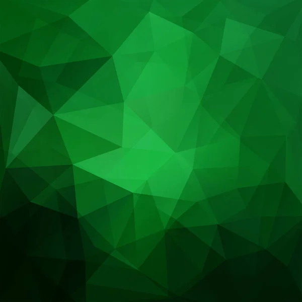 Abstrakt polygonal vektor bakgrund. Grön geometrisk vektor illustration. Mall för kreativ design. — Stock vektor