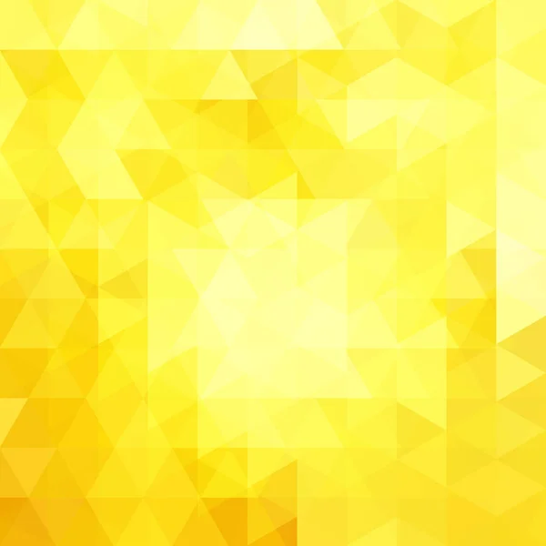 Hintergrund der gelben geometrischen Formen. Abstraktes Dreieck geometrischer Hintergrund. Mosaikmuster. Vektor EPS 10. Vektorillustration — Stockvektor