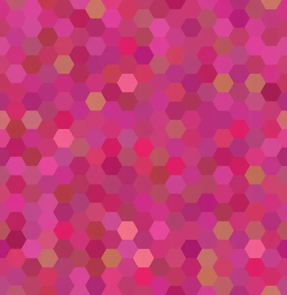 Fond abstrait sans couture composé d'hexagones roses. Conception géométrique pour les présentations professionnelles ou le flyer de bannière de modèle Web. Illustration vectorielle — Image vectorielle