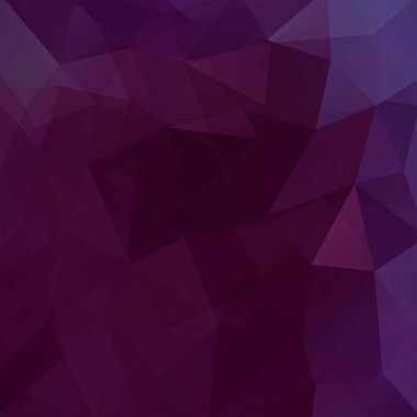 Mor üçgenlerden yapılmış bir arka plan. Geometrik şekilli kare bileşim. Eps 10