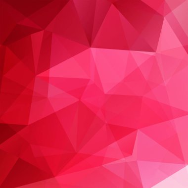 Geometrik şekillerin arka planı. Kırmızı mozaik desen. Vektör EPS 10. Vektör illüstrasyonu