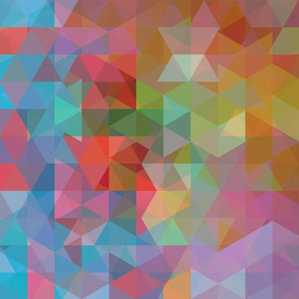 Fondo vectorial abstracto con triángulos azules, naranjas y verdes. Ilustración colorida del vector geométrico. plantilla de diseño creativo . — Vector de stock
