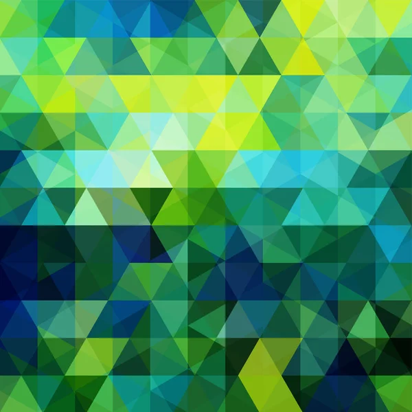 背景为绿色、蓝色三角形。具有几何形状的正方形构图.Eps 10 — 图库矢量图片
