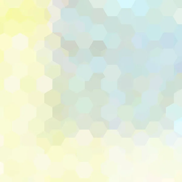 Pastel mavi, sarı, beyaz geometrik şekiller arka plan. Mozaik deseni. Vektör EPS 10. Vektör Illustration — Stok Vektör