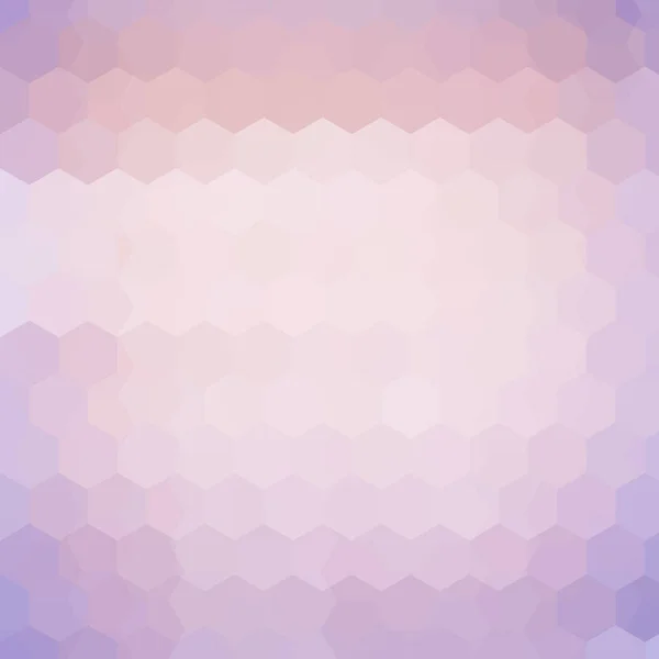 Background made of pastel pink hexagons. Square composition with geometric shapes. Eps 10 — Stock Vector