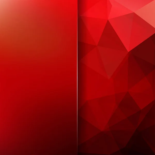 Fundo mosaico abstrato. Fundo vermelho desfocado. Fundo geométrico triangular. Elementos de design. Ilustração vetorial —  Vetores de Stock