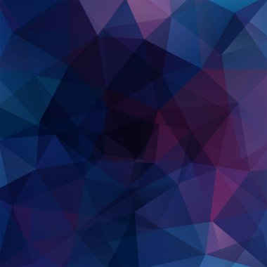 Koyu mavi Çokgen vektör arka plan. Kapak tasarımı, kitap tasarımı, Web sitesi arka planda kullanılabilir. Vektör Illustration