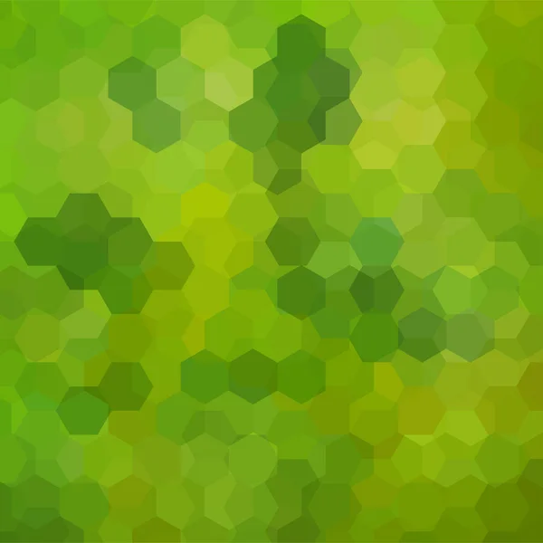 Fondo abstracto formado por hexágonos verdes. Diseño geométrico para presentaciones de negocios o volante de banner de plantilla web. Ilustración vectorial — Archivo Imágenes Vectoriales