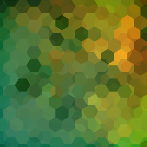 Абстрактный фон из зеленых шестиугольников. Геометрический дизайн для бизнес-презентаций или веб-рекламы. Векторная иллюстрация — стоковый вектор
